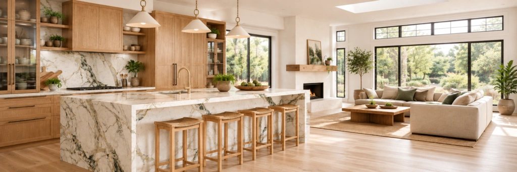 blanko surfaces quartz kitchen island residential