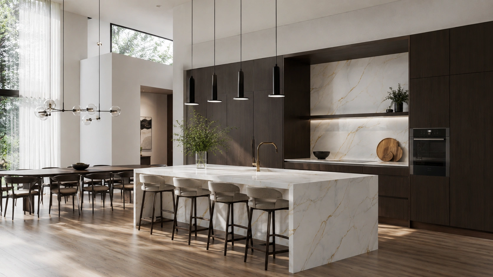 blanko surfaces statuario gold quartz kitchen island